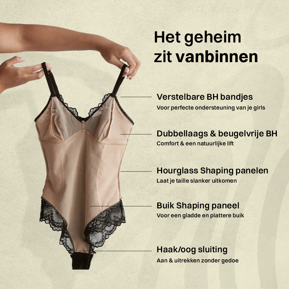 Signature Shaper - Kanten Shapewear Bodysuit - Black