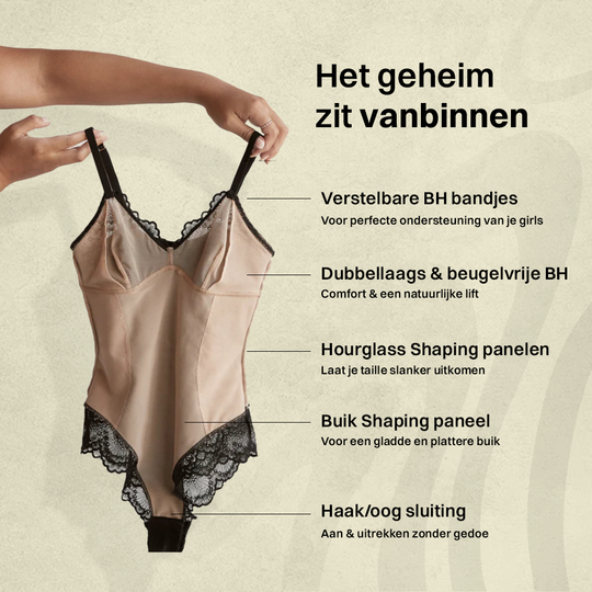 Signature Shaper - Kanten Shapewear Bodysuit - Black